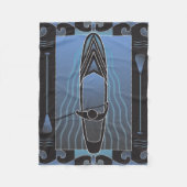 Stehen Sie oben Paddleboarder Fleecedecke (Vorderseite)