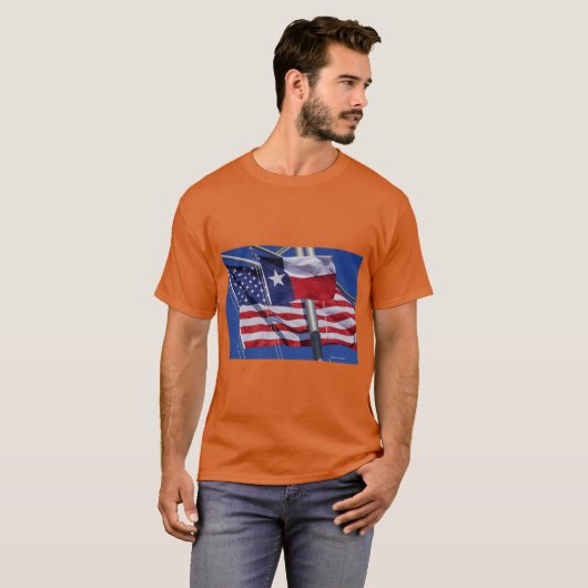 Stehen Sie oben, Texas-T-Shirt mit Texas u. T-Shirt (Vorne ganz)