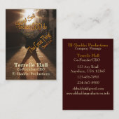 Stehen Sie ruhige Visitenkarte (Vorne/Hinten)