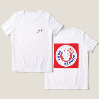 Stehen Sie sich heraus und lassen Sie Ihre Stimme Tri-Blend Shirt