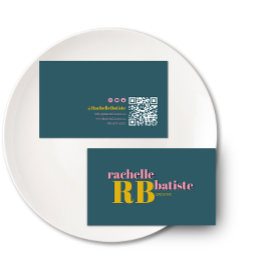 Stehen Sie sich stilvoll heraus | Retro Social Med Visitenkarte