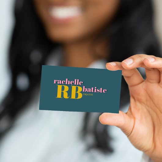 Stehen Sie sich stilvoll heraus | Retro Social Med Visitenkarte