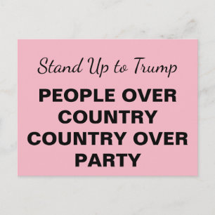Stehen Sie über Party auf Trump-Menschen im ganzen Einladungspostkarte