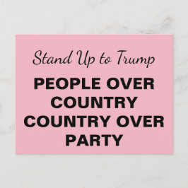 Stehen Sie über Party auf Trump-Menschen im ganzen Einladungspostkarte