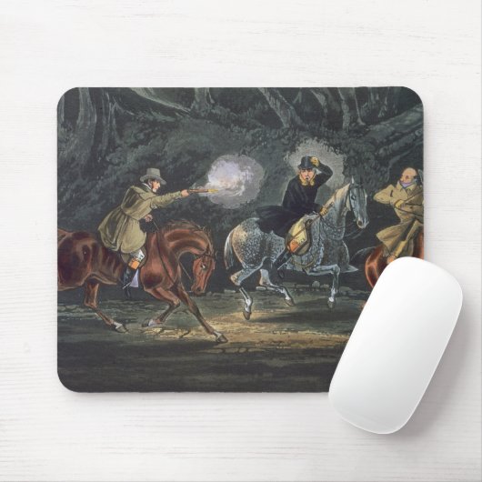 Stehen Sie und liefern Sie, aquatinted durch E. Mousepad (Mit Mouse)