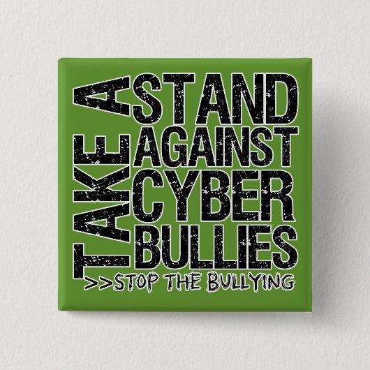 Stehen Sie vor Cyberbullies! Button (Vorderseite)
