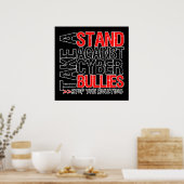 Stehen Sie vor Cyberbullies! Poster (Küche)