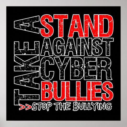 Stehen Sie vor Cyberbullies! Poster (Vorne)