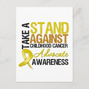 Stehen Sie vor Krebs im Kindesalter. Postkarte
