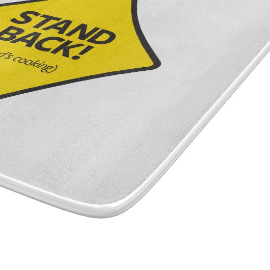 Stehen Sie zurück (das Kochen des Vaters) Schneidebrett (Ecke)