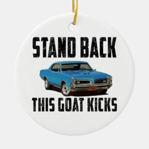 Stehen Sie zurück diese Ziegen-wirklich Tritte Keramik Ornament