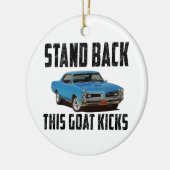 Stehen Sie zurück diese Ziegen-wirklich Tritte Keramik Ornament (Links)