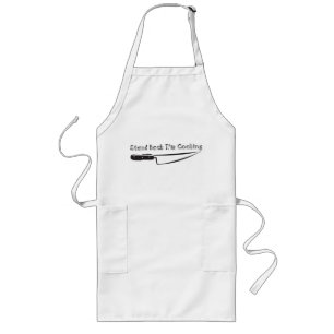 Stehen Sie zurück, ich kochen Lange Schürze