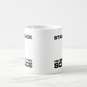 Stehen Sie zurück mich werden Wissenschaft Kaffeetasse (Mittel)