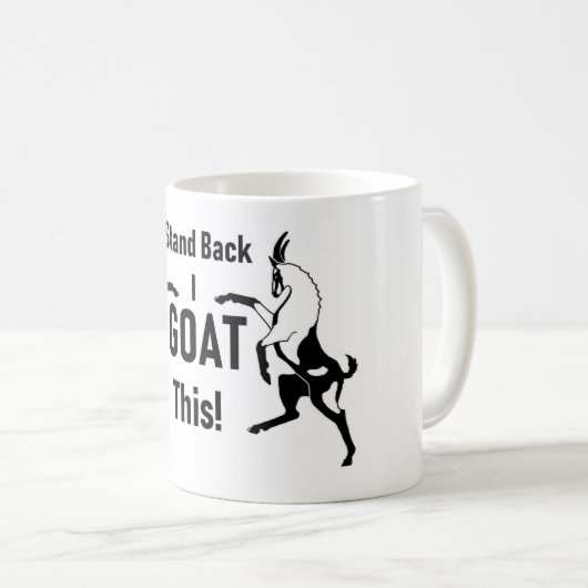 stehen Sie zurück mich Ziege dieses Kaffeetasse (VorderseiteRechts)