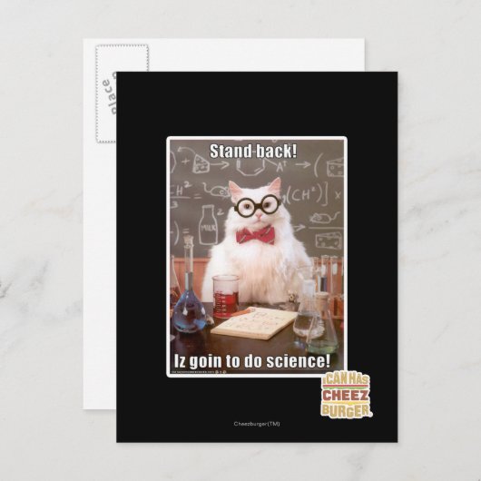 Stehen Sie zurück! Postkarte (Vorne/Hinten)