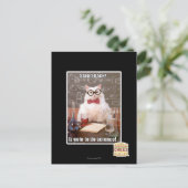 Stehen Sie zurück! Postkarte (Stehend Vorderseite)