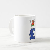 Stehend am Pfund Kaffeetasse (Vorderseite Links)