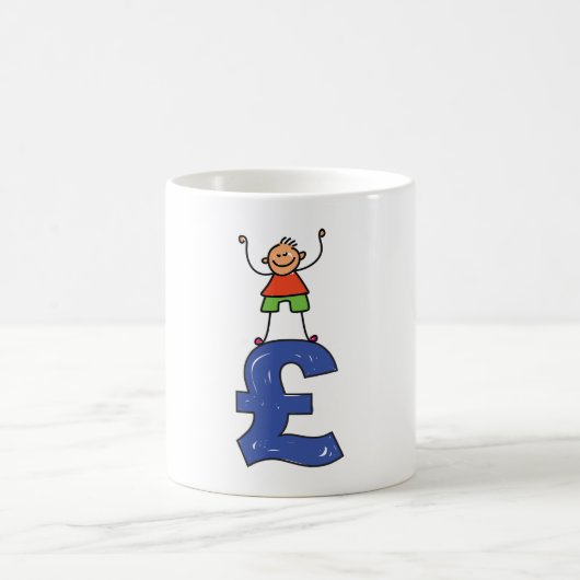 Stehend am Pfund Kaffeetasse (Mittel)