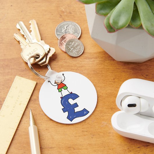 Stehend am Pfund Schlüsselanhänger