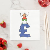 Stehend am Pfund Serviette (Beispiel)