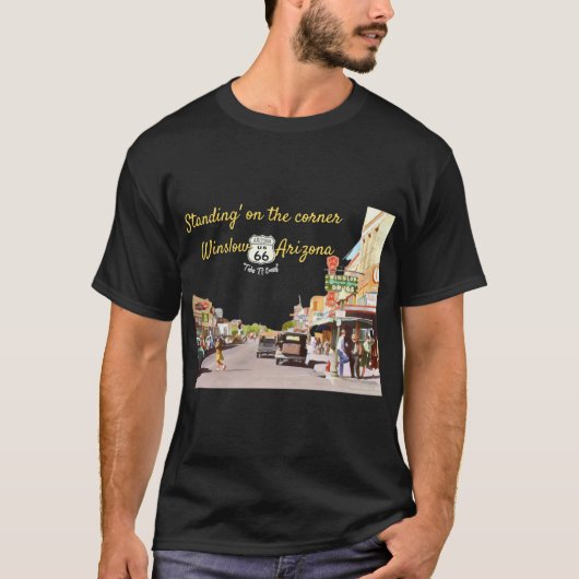 stehend an der Piazza della Riforma T-Shirt (Vorderseite)