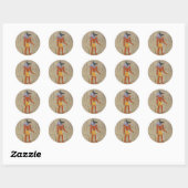 Stehend Anubis Sticker (Blatt)