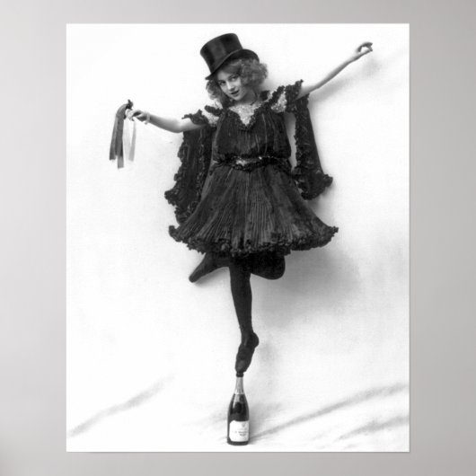 Stehend auf Champagner Poster (Vorne)