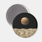 Stehend auf dem Mond Magnet (Vorderseite/Rückseite)