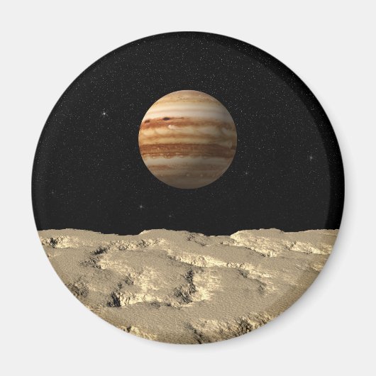 Stehend auf dem Mond Magnet (Vorne)