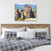 Stehend auf der Bergspitze Leinwanddruck (Insitu (Schlafzimmer))