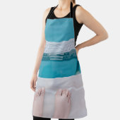 Stehend auf der Poolleiter Schürze (InSitu)