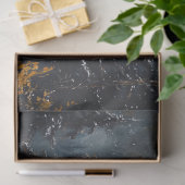 Stehend auf der Snowy Mountain Decoupage Seidenpapier (Geschenk)