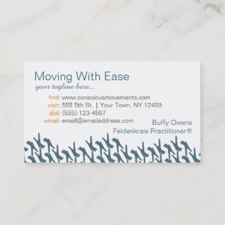 Stehend auf Wiederholungs-Geschäfts-Karten Visitenkarte