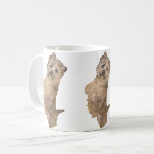 Stehend Cairn Terrier Kaffeetasse (Vorderseite Links)