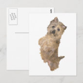 Stehend Cairn Terrier Postkarte (Vorne/Hinten)