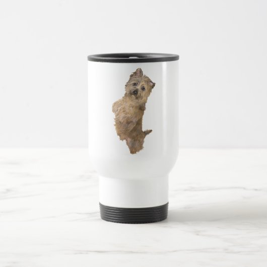 Stehend Cairn Terrier Reisebecher (Mittel)