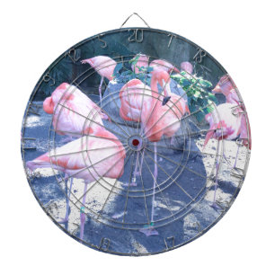 Stehend Flamingo Dartscheibe