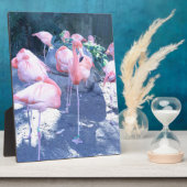 Stehend Flamingo Fotoplatte (Seite)