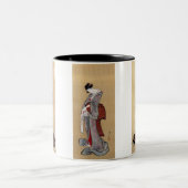 Stehend Geisha Zweifarbige Tasse (Mittel)
