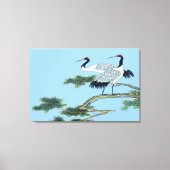 Stehend gekrönter Kranich Leinwanddruck (Vorderseite)
