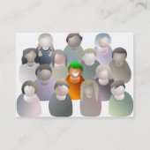 Stehend heraus visitenkarte (Rückseite)