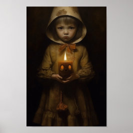 Stehend im Dunkeln Poster