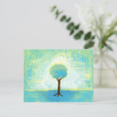 Stehend im Licht der Originalgemälde Postkarte (Stehend Vorderseite)