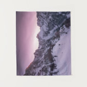 Stehend im Winterwunderland Wandteppich (Vorderseite)