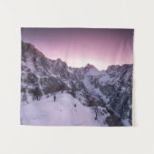 Stehend im Winterwunderland Wandteppich (Vorderseite (Horizontal))