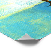 Stehend in der Light Poster Printgrafik (Ecke)