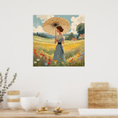 Stehend in einem Bereich der sommerlichen wilden B Poster (Küche)