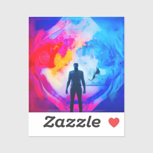 Stehend in Farben Aufkleber (Blatt)