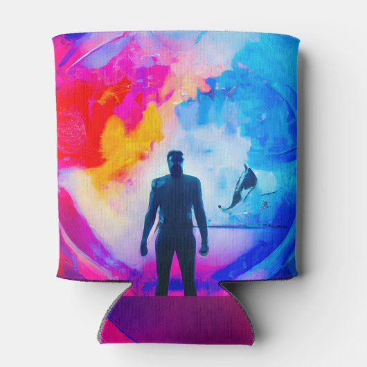 Stehend in Farben Dosenkühler (Rückseite)